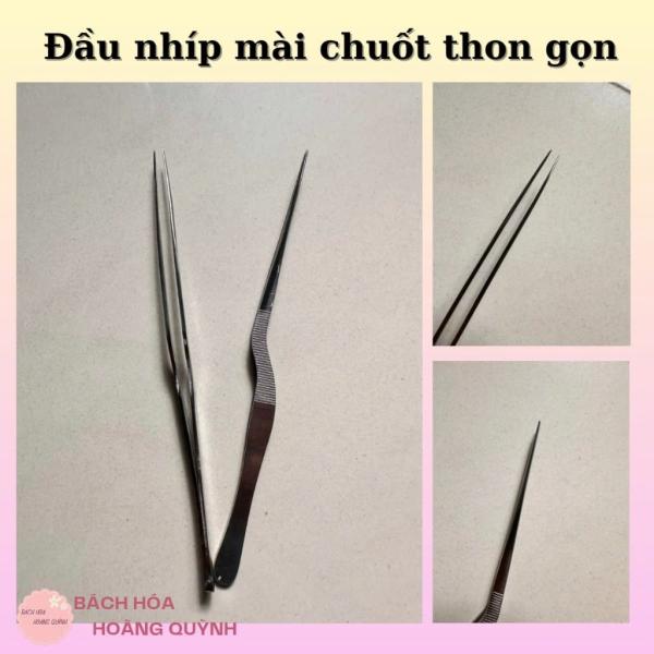 Nhíp Gấp Ráy Tai Dày Mài Chuốt Thép Không Gỉ Chuyên Nghiệp, nhíp gắp yến