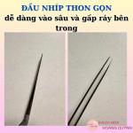Nhíp Gấp Ráy Tai Dày Mài Chuốt Thép Không Gỉ Chuyên Nghiệp, nhíp gắp yến