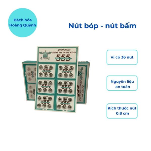Nút bóp quần áo vĩ 36 nút hiệu 555