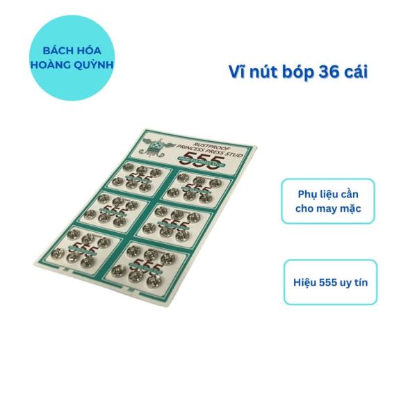 Nút bóp quần áo vĩ 36 nút hiệu 555