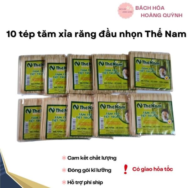 10 tép tăm xỉa răng đầu nhọn Thế Nam