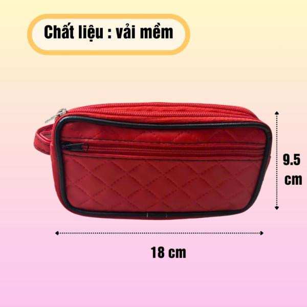 Ví nữ cầm tay 3 ngăn vải da mềm, bóp nữ 3 ngăn siêu bền, nhiều màu sắc (ngẫu nhiên)