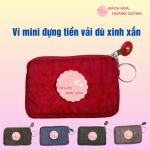 Ví bỏ túi nữ , bóp mini vải dù một ngăn 11x8 cm ,thích hợp nam nữ