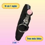 Ví bỏ túi nữ , bóp mini vải dù một ngăn 11x8 cm ,thích hợp nam nữ