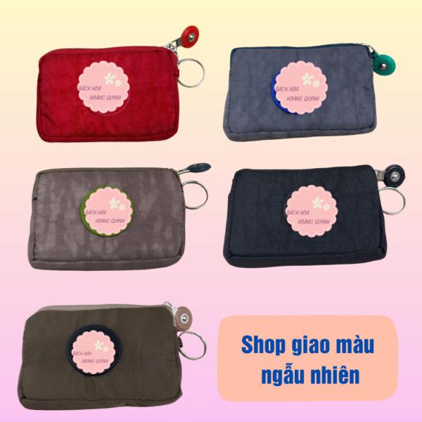 Ví bỏ túi nữ , bóp mini vải dù một ngăn 11x8 cm ,thích hợp nam nữ